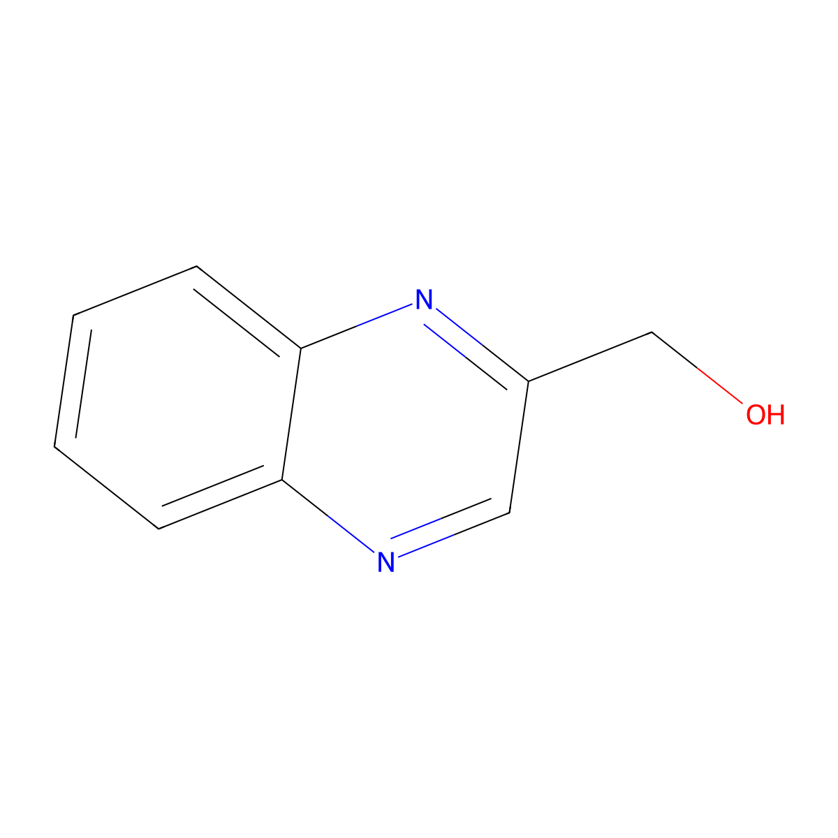 Quinoxalin-2-ylmethanol molecular structure, CAS 41242-94-8