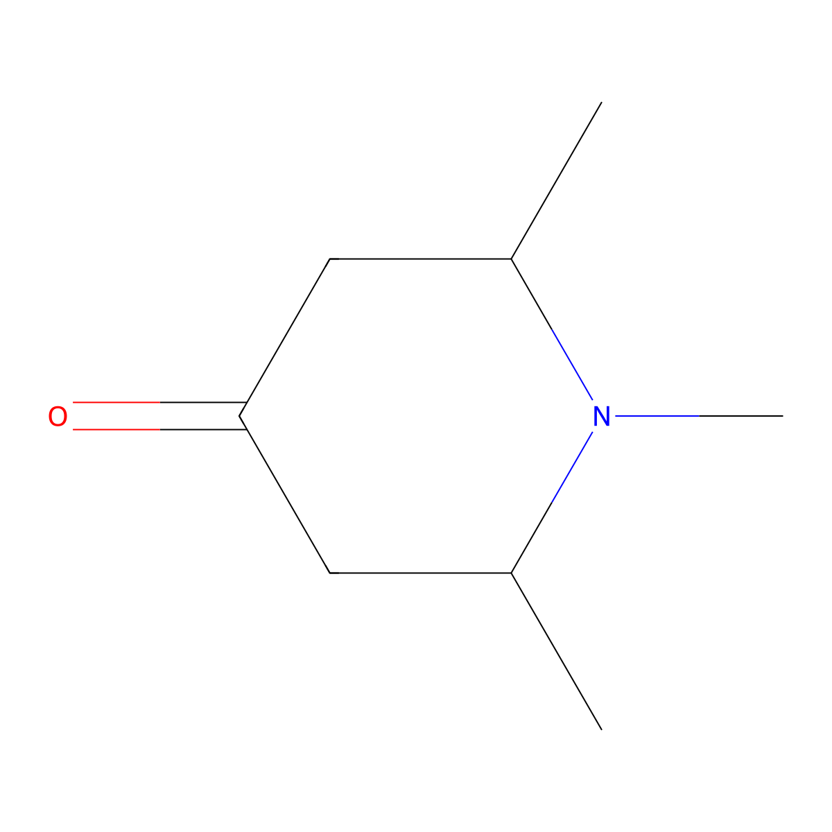 1,2,6-Trimethylpiperidin-4-one molecular structure, CAS 41248-68-4