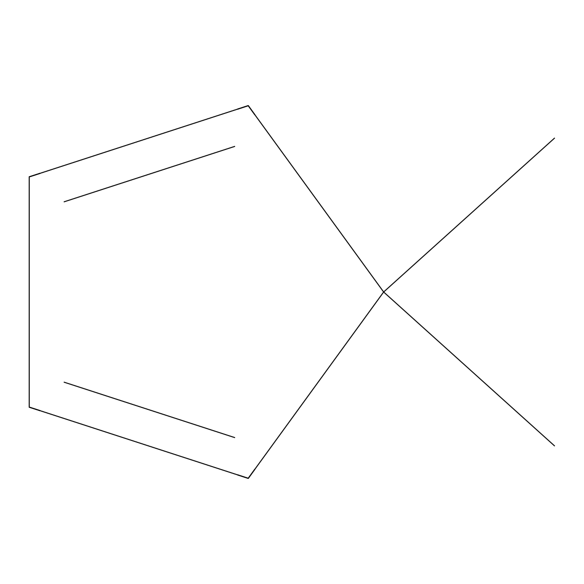 1,3-Cyclopentadiene, 5,5-dimethyl- molecular structure, CAS 4125-18-2