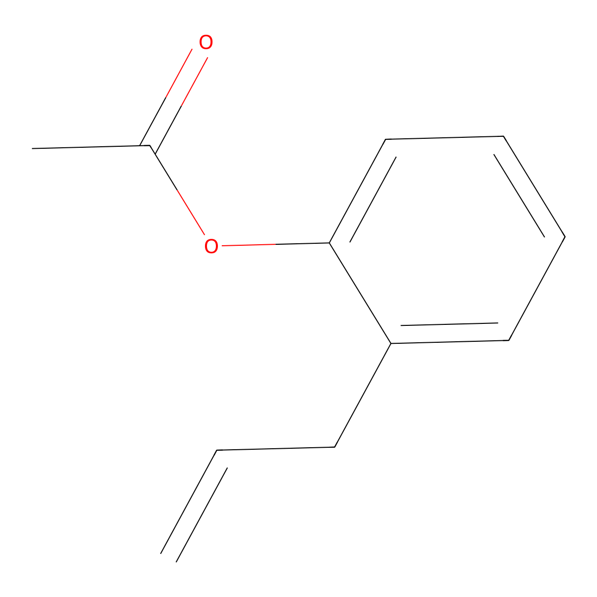2-Allylphenyl acetate molecular structure, CAS 4125-54-6