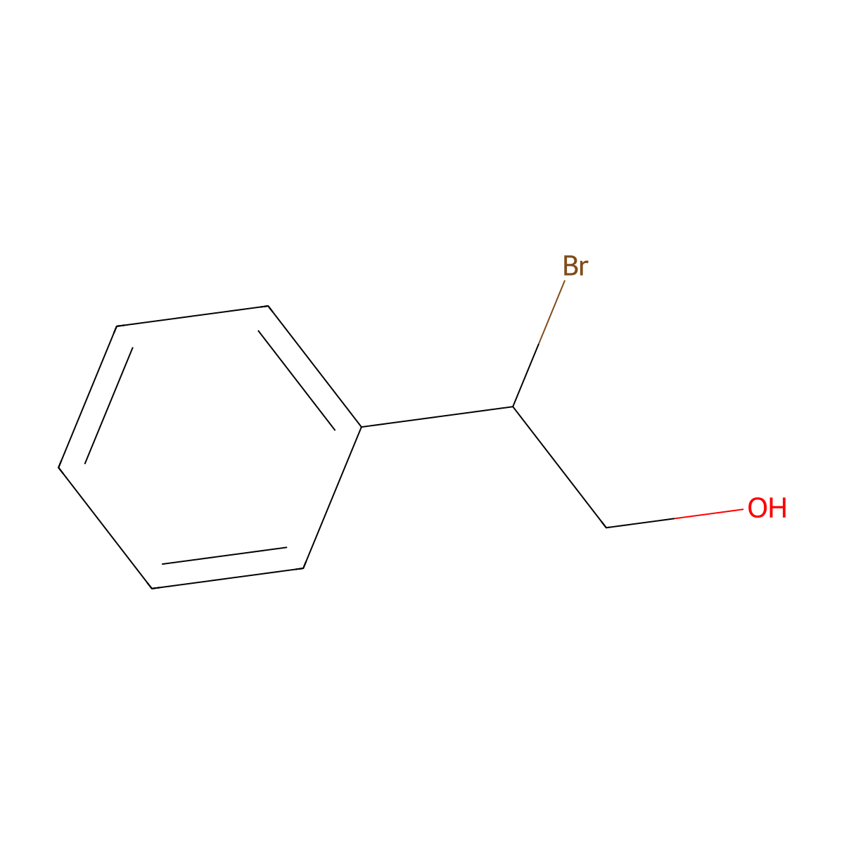 2-Bromo-2-phenylethanol molecular structure, CAS 41252-83-9