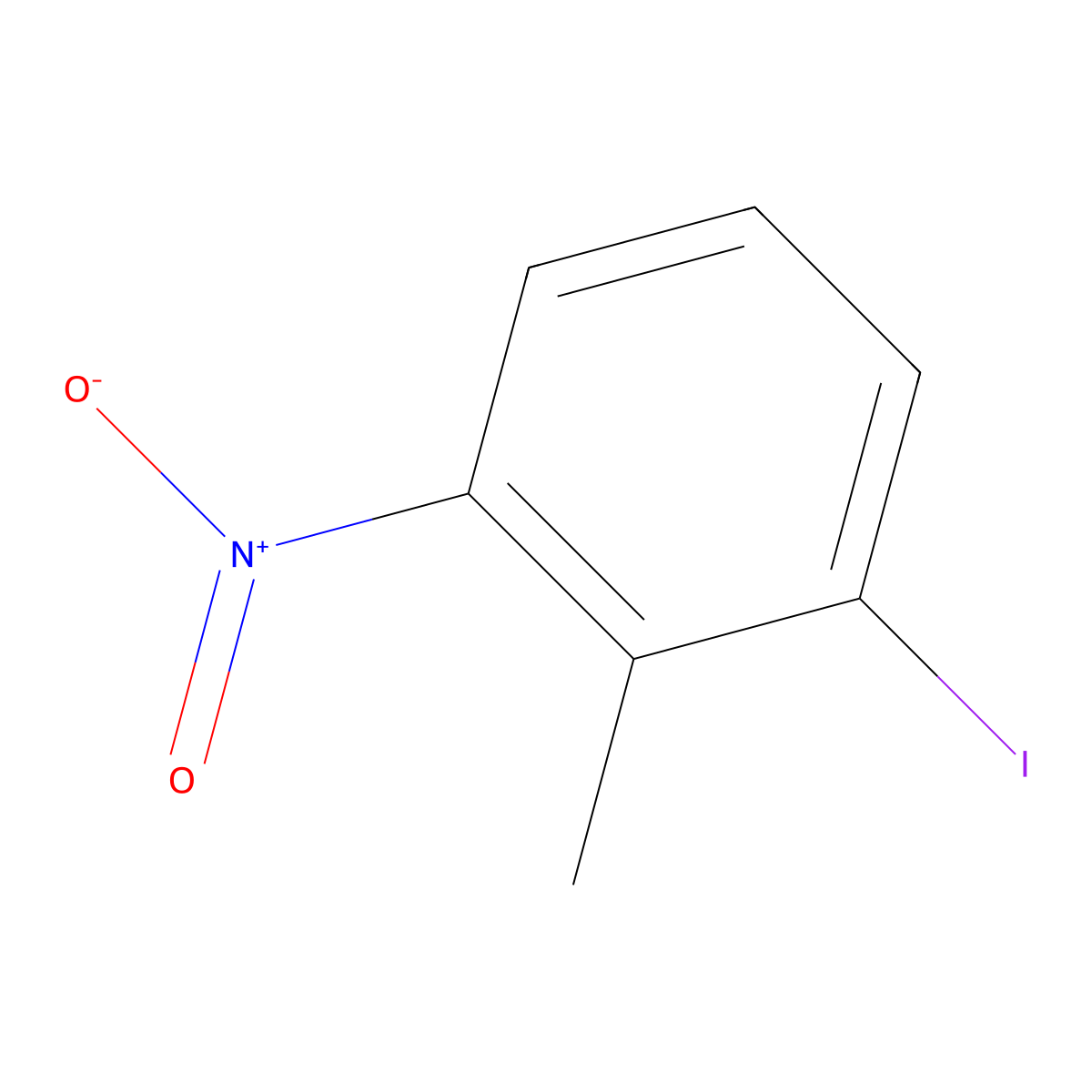 1-Iodo-2-methyl-3-nitrobenzene molecular structure, CAS 41252-98-6
