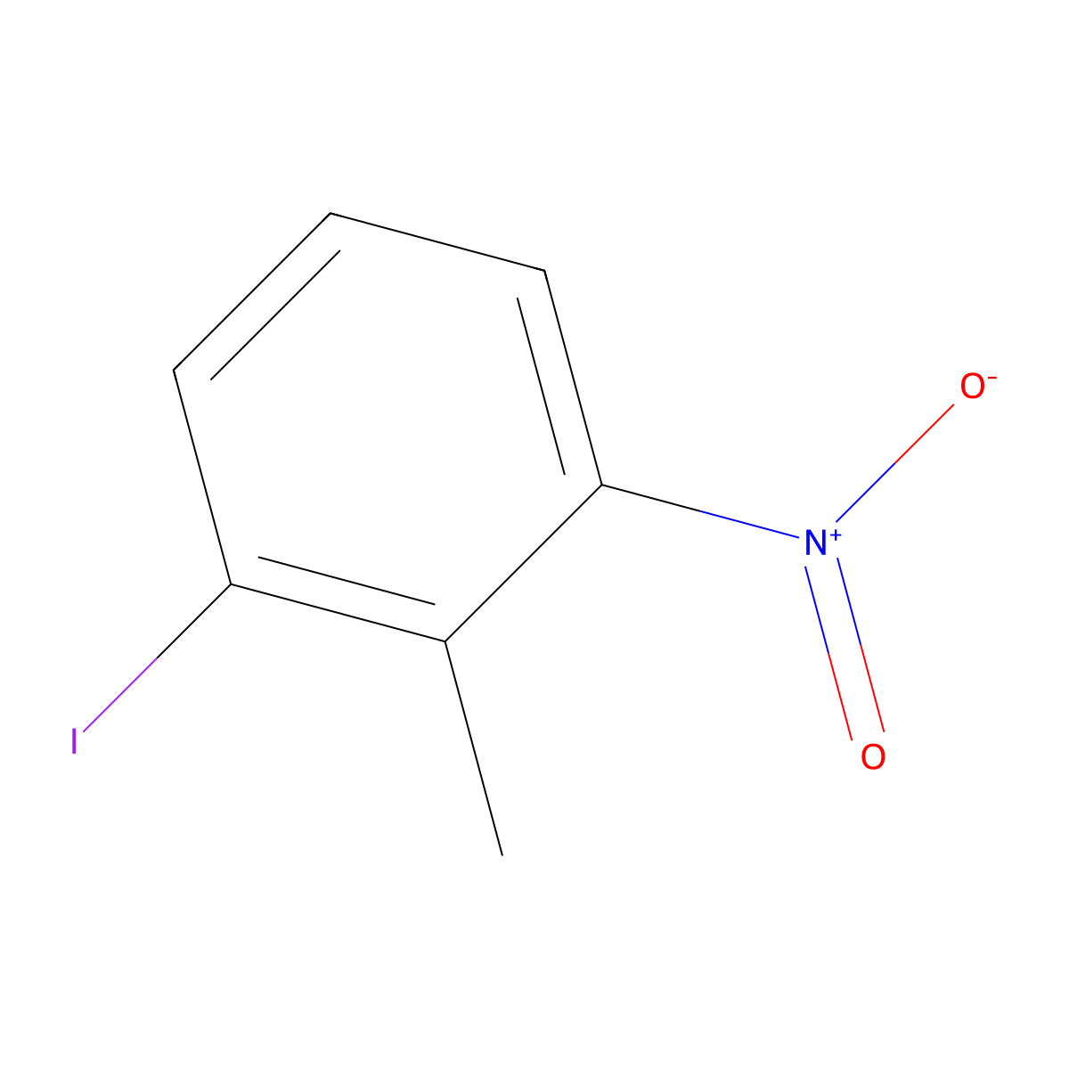 1-Iodo-2-methyl-3-nitrobenzene molecular structure, CAS 41252-98-6