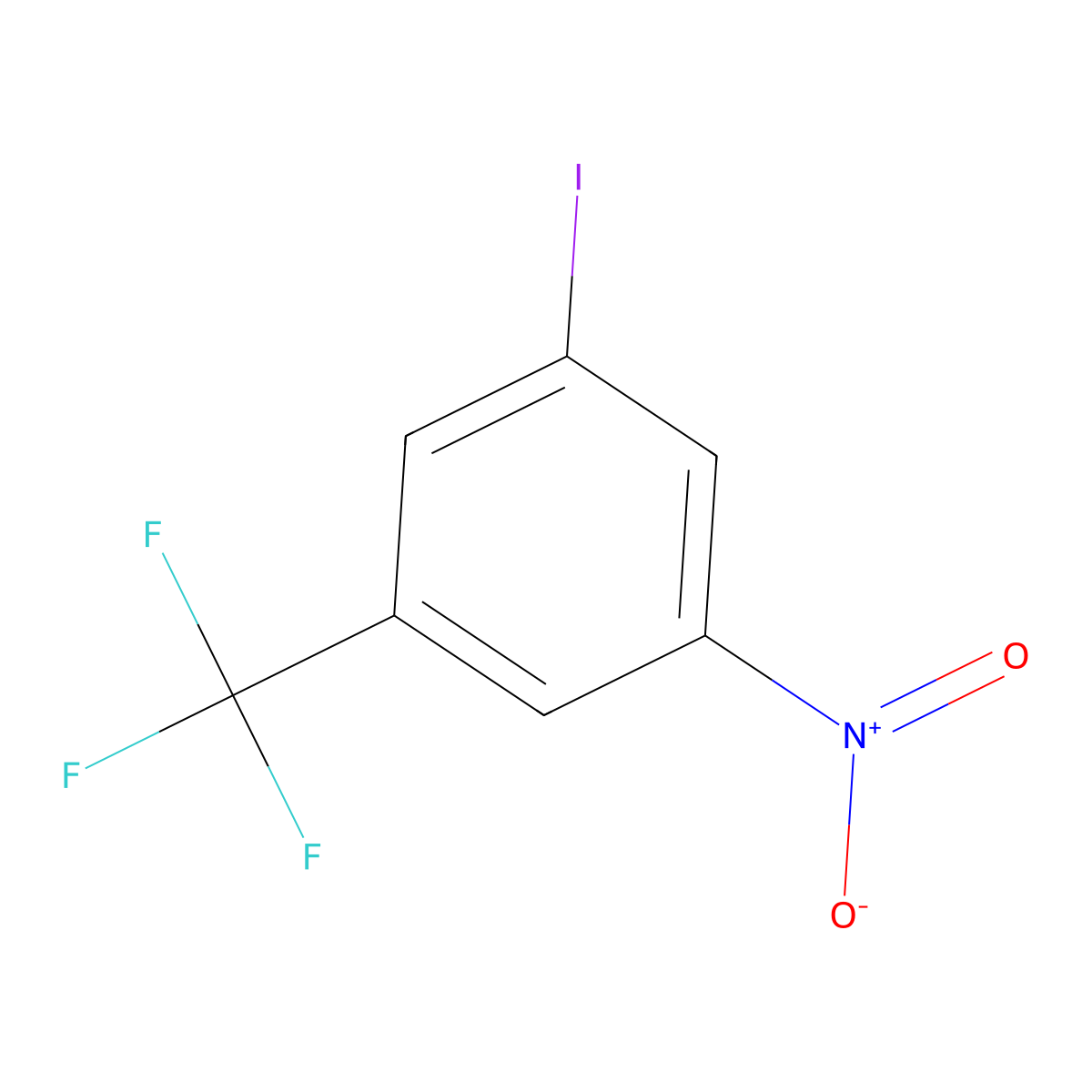 3-Iodo-5-nitrobenzotrifluoride molecular structure, CAS 41253-01-4