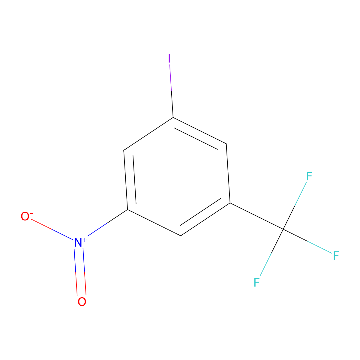 3-Iodo-5-nitrobenzotrifluoride molecular structure, CAS 41253-01-4