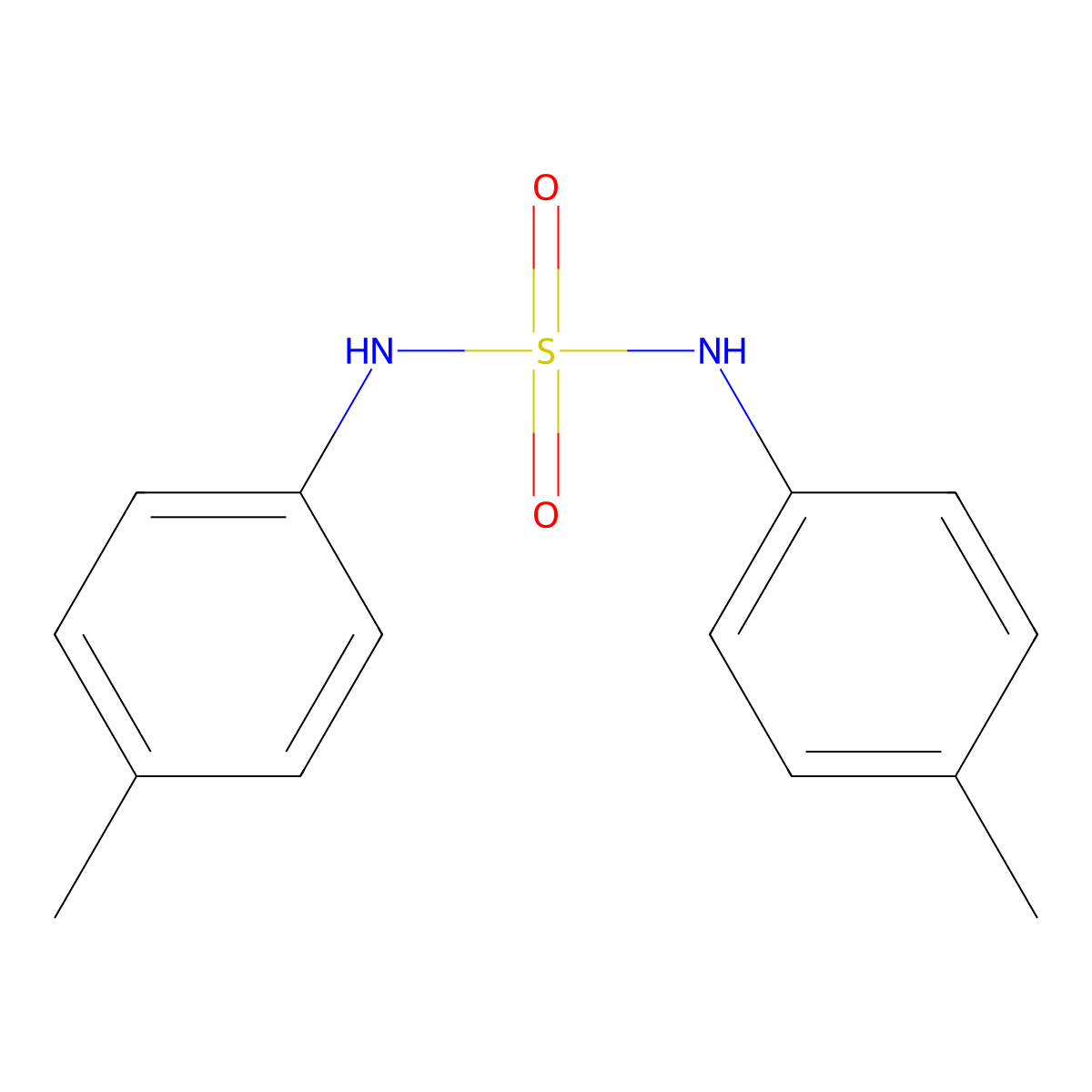'N,N''-bis(4-methylphenyl)sulfamide' molecular structure, CAS 41253-06-9
