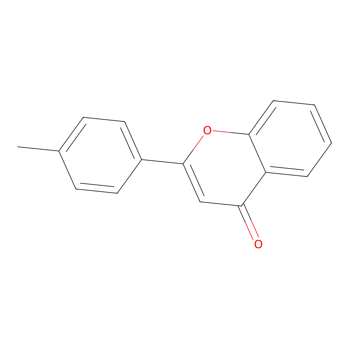 2-(4-Methylphenyl)chromen-4-one molecular structure, CAS 41255-30-5