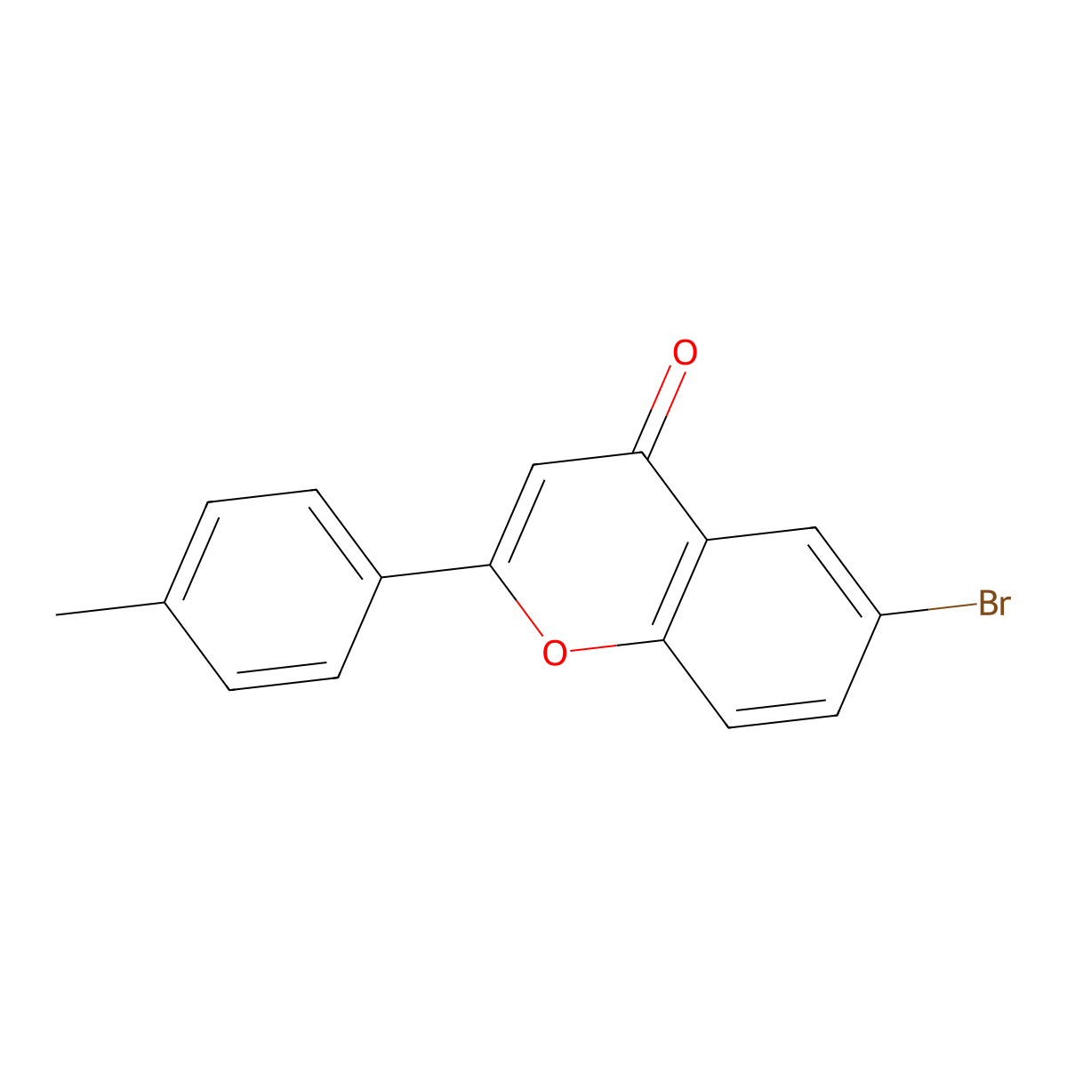 6-Bromo-4'-methylflavone molecular structure, CAS 41255-32-7