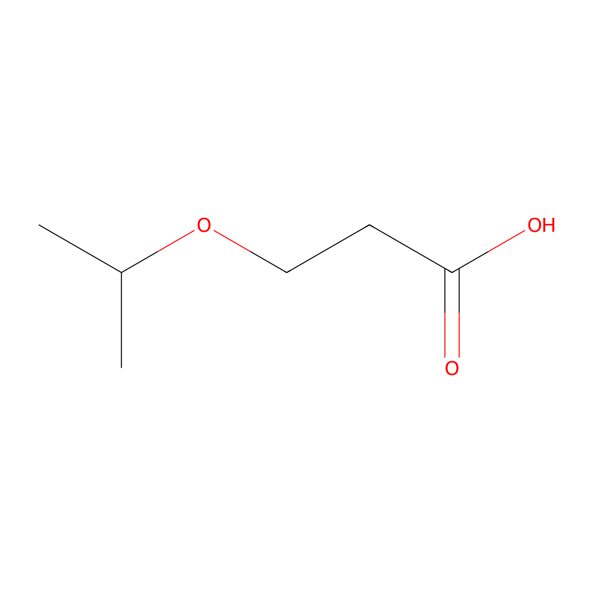 3-(Propan-2-yloxy)propanoic acid molecular structure, CAS 41255-85-0