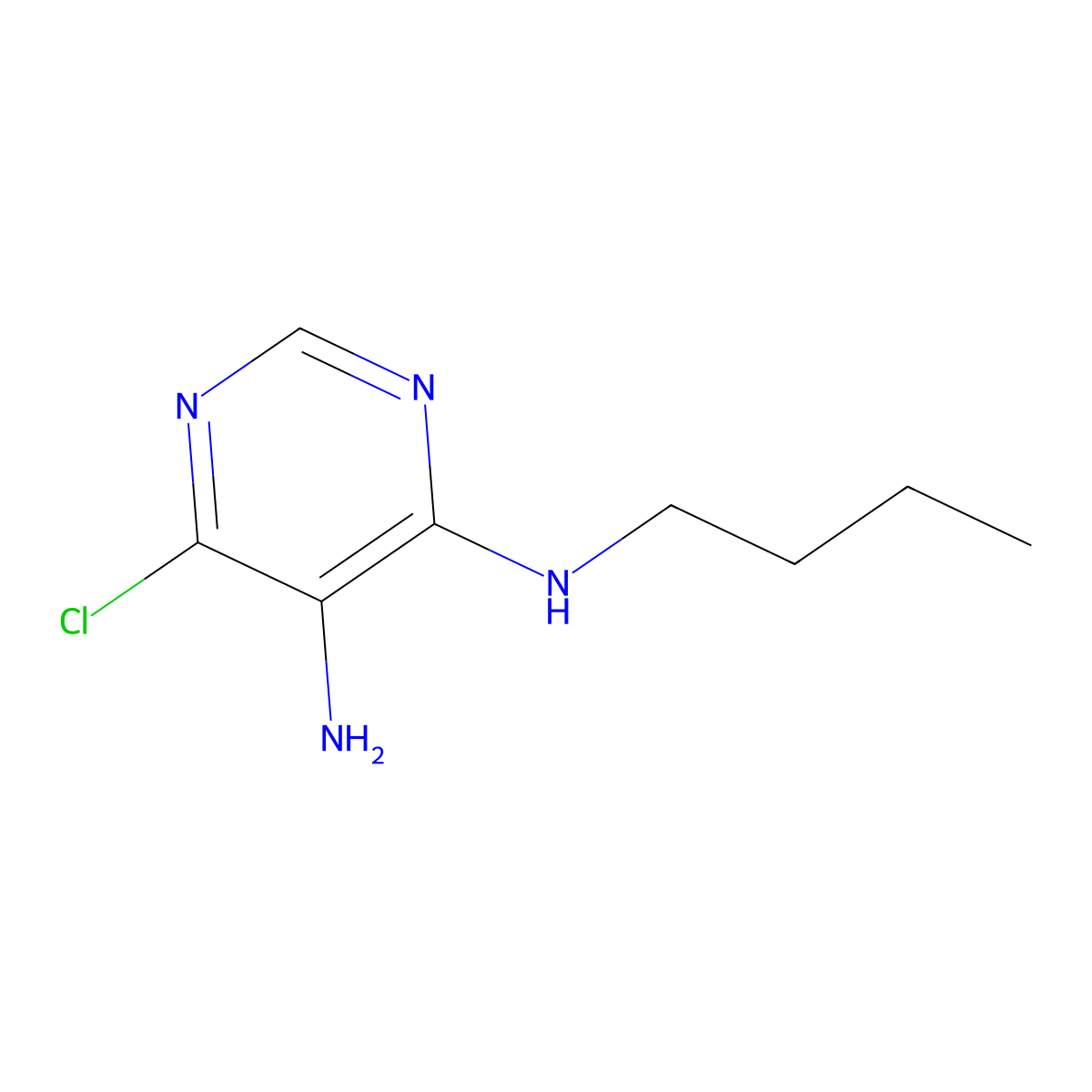 n4-Butyl-6-chloropyrimidine-4,5-diamine molecular structure, CAS 41259-67-0