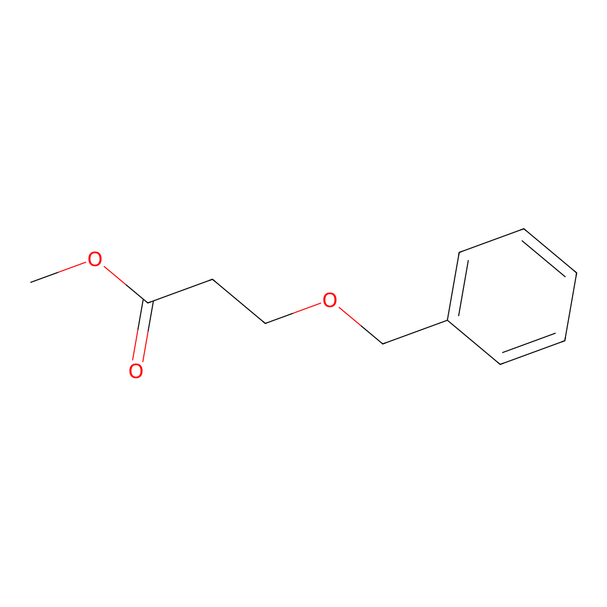 Methyl 3-(benzyloxy)propanoate molecular structure, CAS 4126-60-7