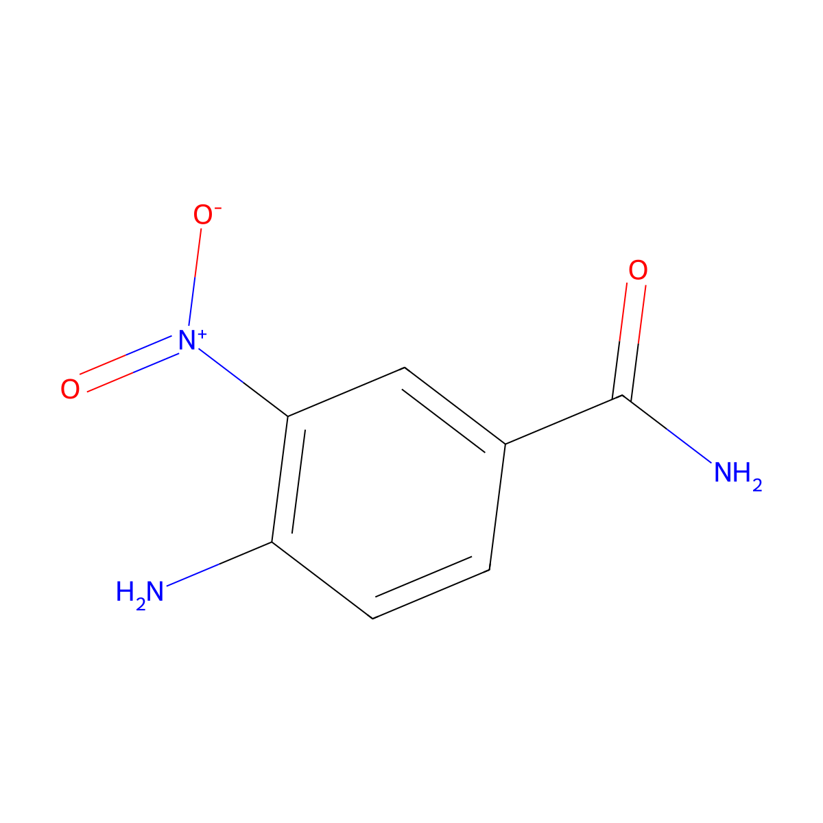 4-Amino-3-nitrobenzamide molecular structure, CAS 41263-65-4