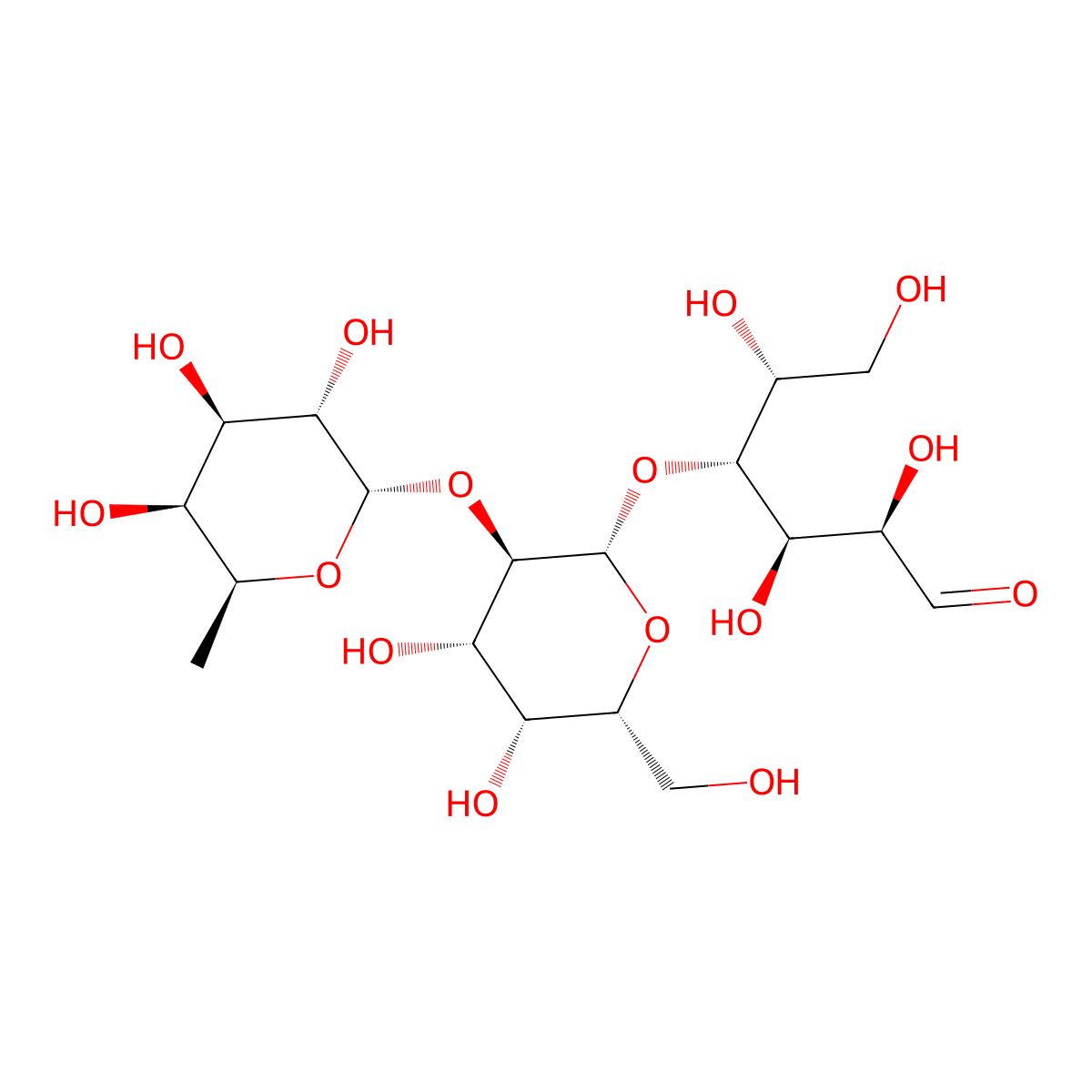 2'-Fucosyllactose molecular structure, CAS 41263-94-9