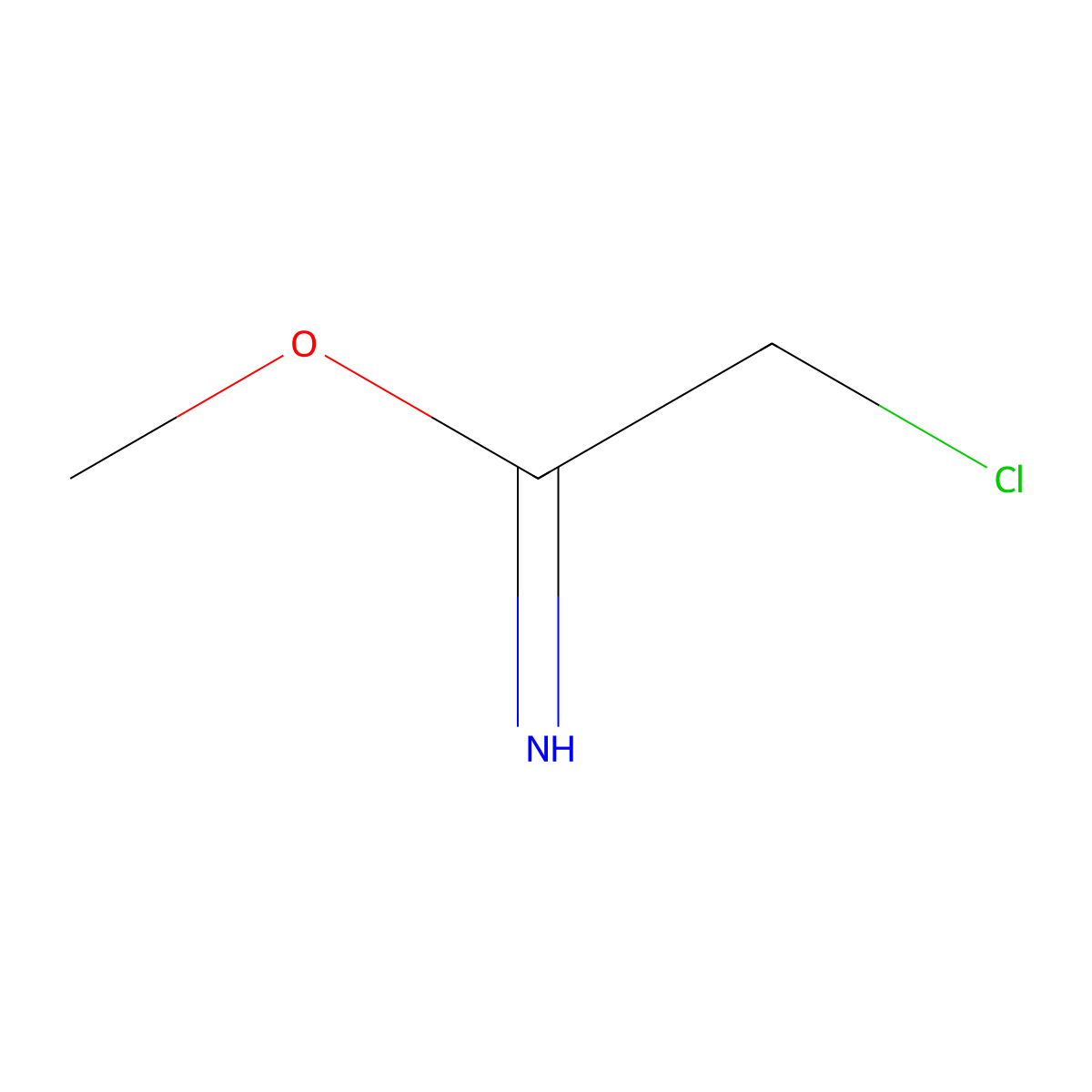 O-methyl 2-chloroacetimidate molecular structure, CAS 41264-52-2