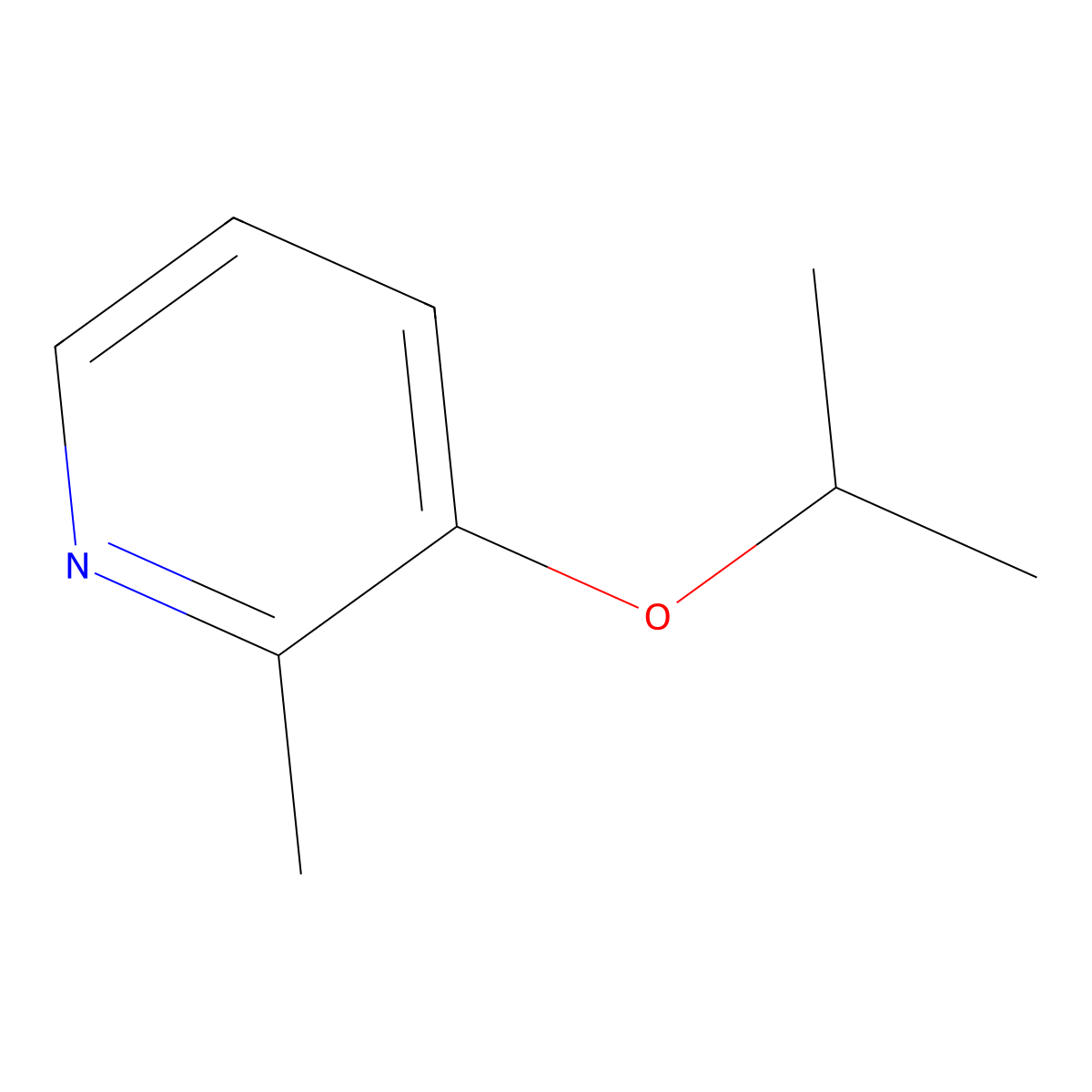 3-Isopropoxy-2-methylpyridine molecular structure, CAS 41267-71-4