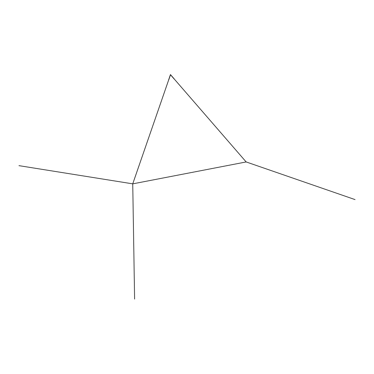 1,1,2-Trimethylcyclopropane molecular structure, CAS 4127-45-1