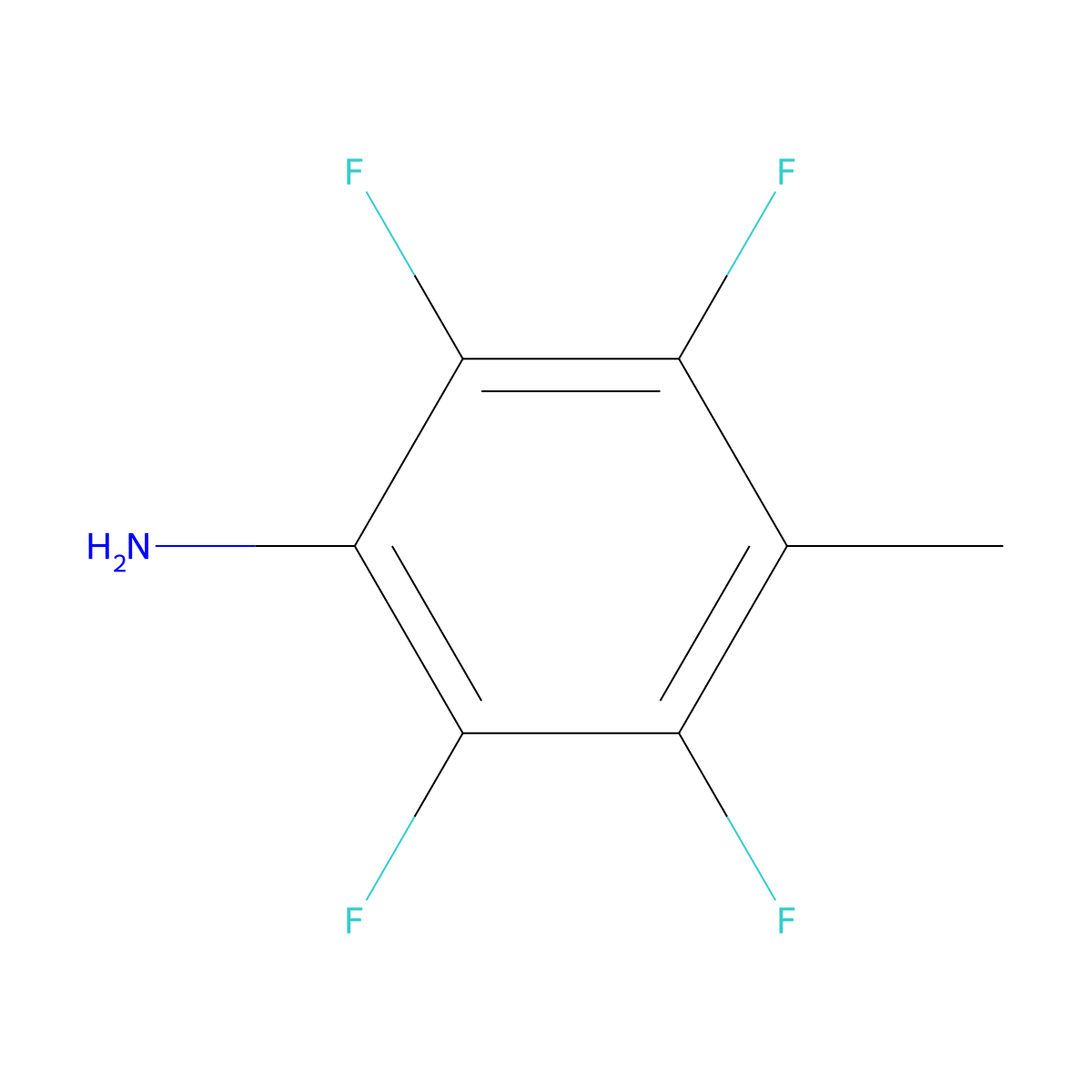2,3,5,6-Tetrafluoro-4-methylaniline molecular structure, CAS 4127-63-3