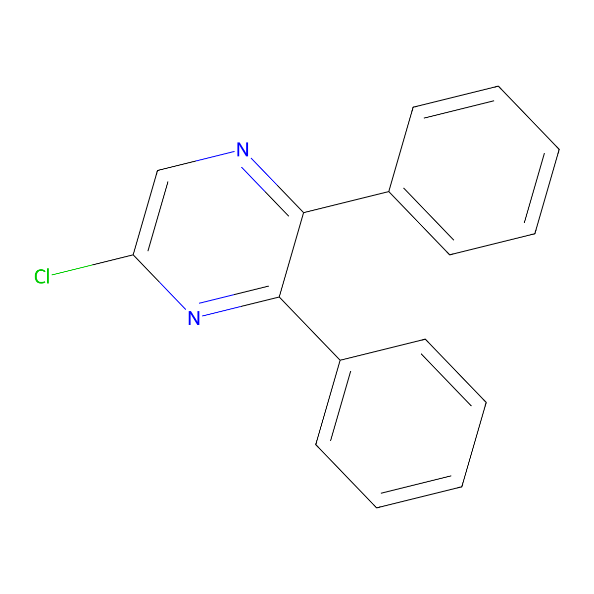 5-Chloro-2,3-Diphenylpyrazine molecular structure, CAS 41270-66-0