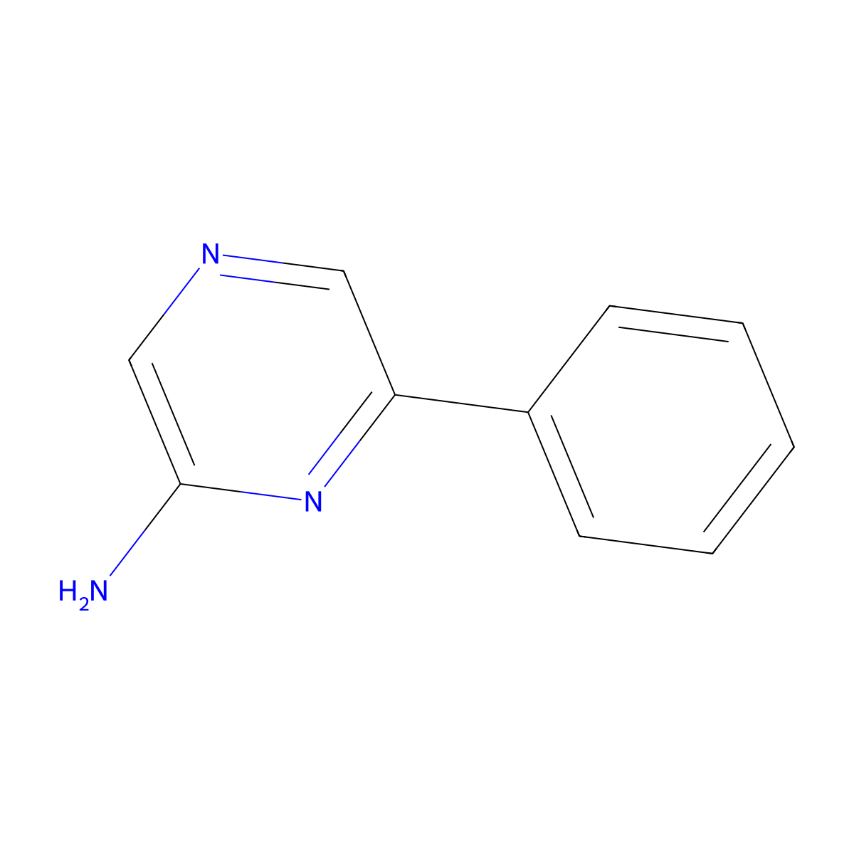 6-Phenylpyrazin-2-amine molecular structure, CAS 41270-69-3