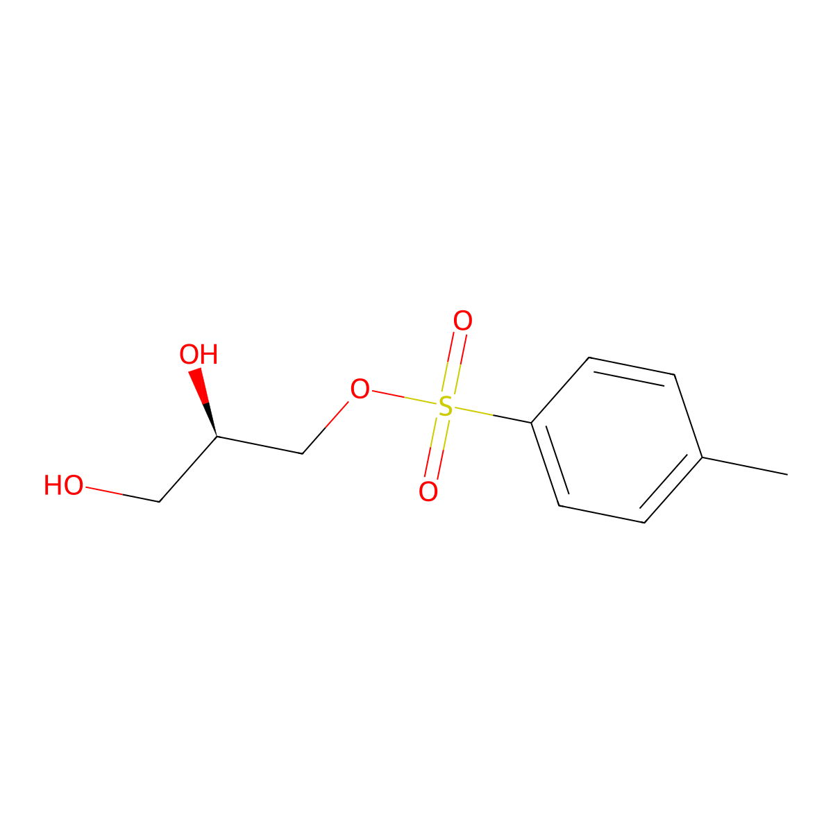 sn-Glyceryl 1-p-toluenesulfonate molecular structure, CAS 41274-09-3