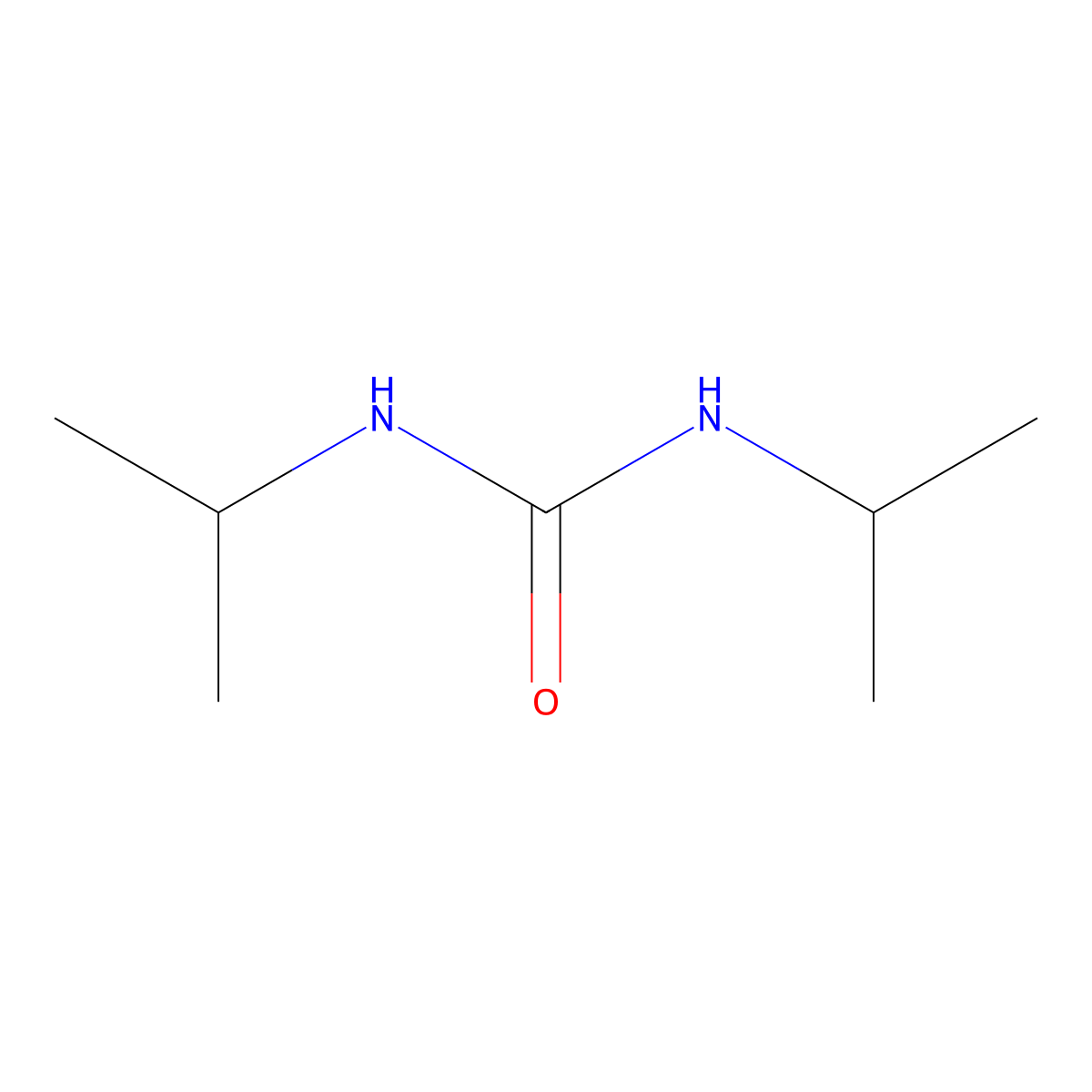 N,N'-Bis(1-methylethyl)urea molecular structure, CAS 4128-37-4