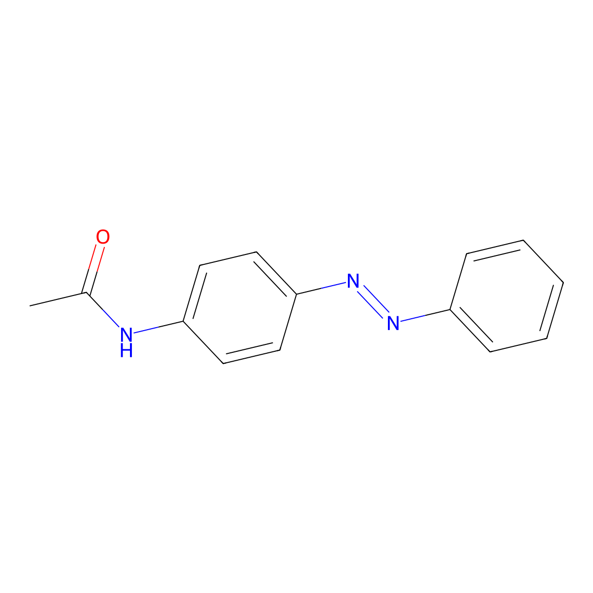 4'-(Phenylazo)acetanilide molecular structure, CAS 4128-71-6