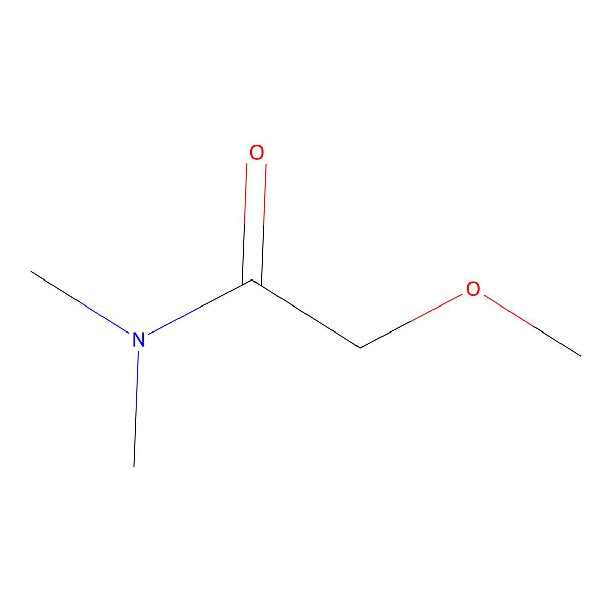 2-methoxy-N,N-dimethylacetamide molecular structure, CAS 4128-76-1