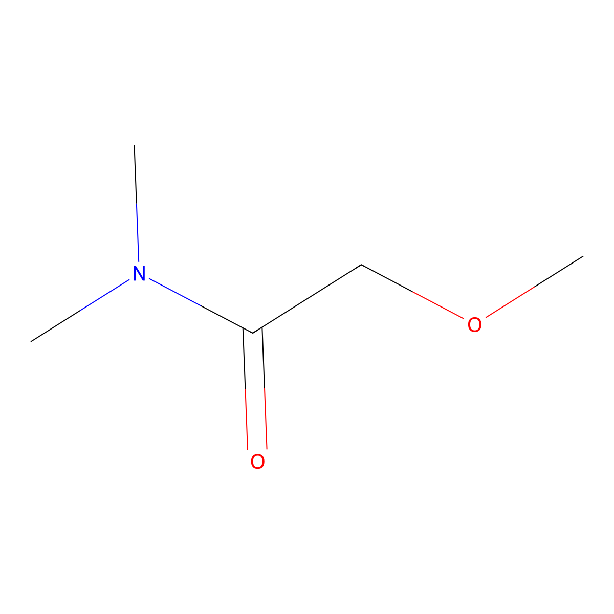 2-methoxy-N,N-dimethylacetamide molecular structure, CAS 4128-76-1