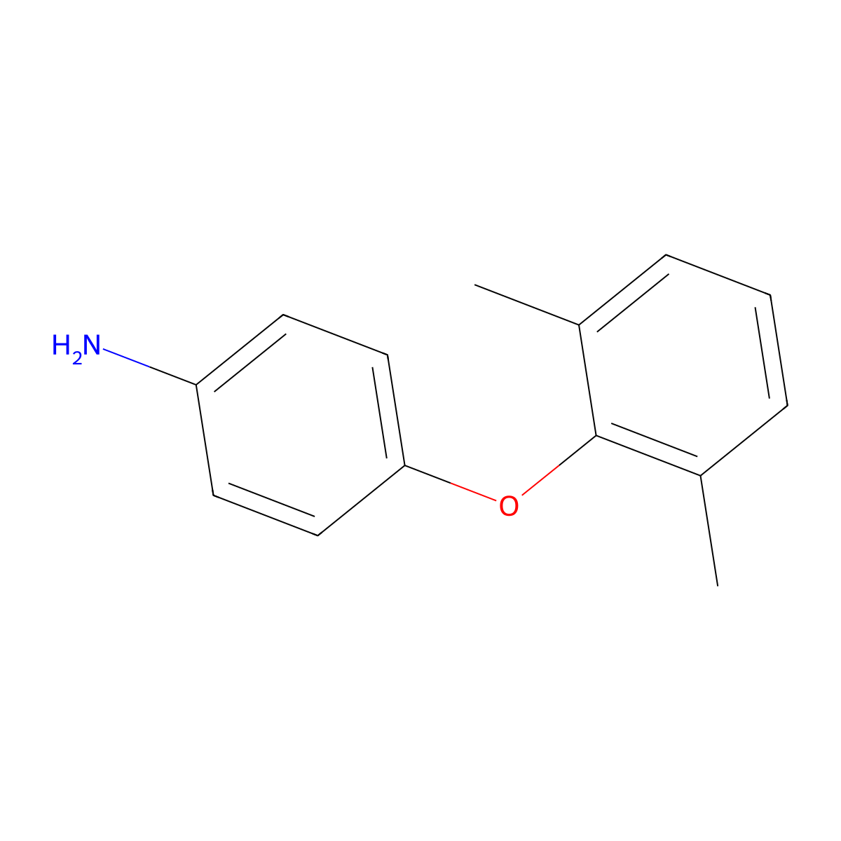 4-(2,6-Dimethylphenoxy)aniline molecular structure, CAS 41280-55-1