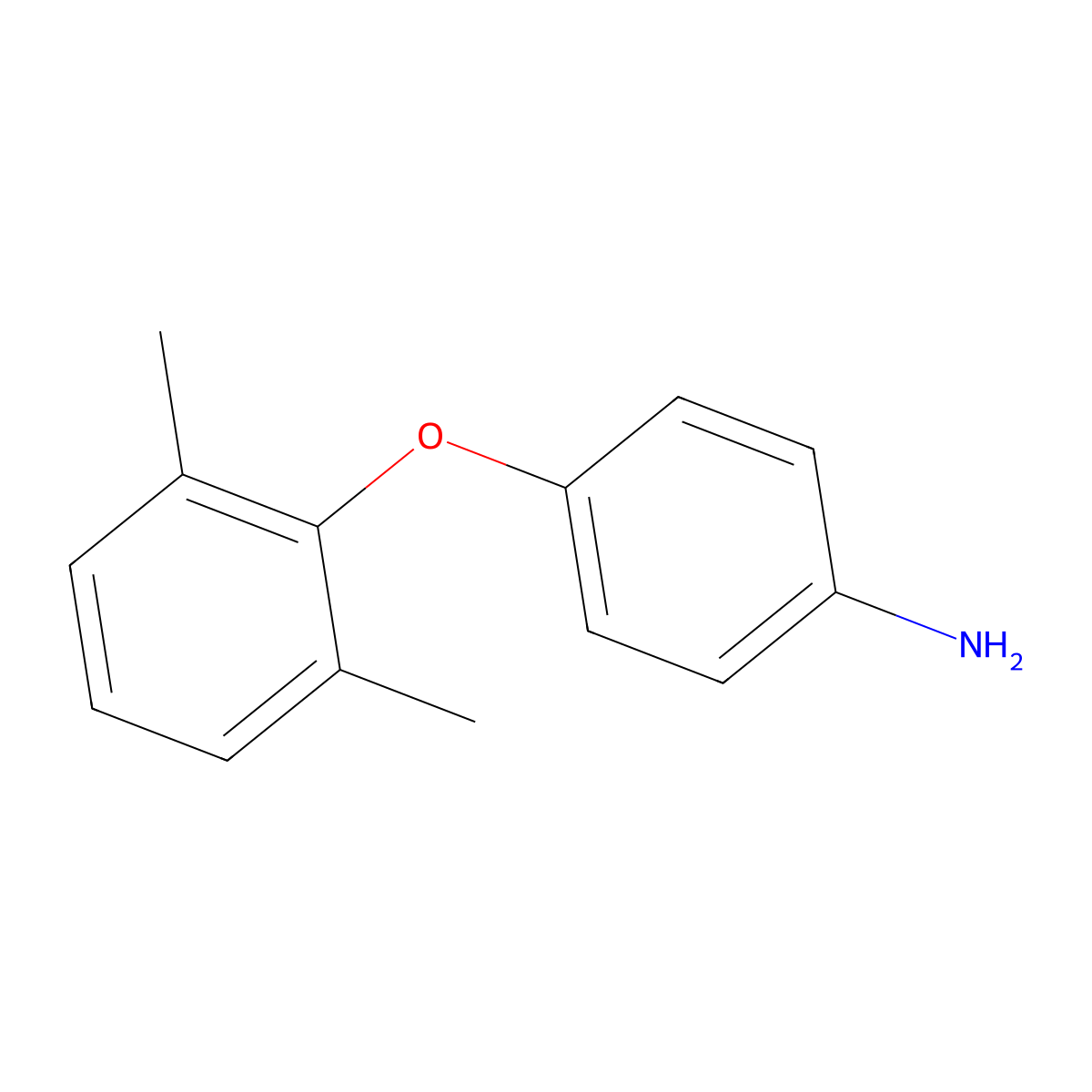 4-(2,6-Dimethylphenoxy)aniline molecular structure, CAS 41280-55-1