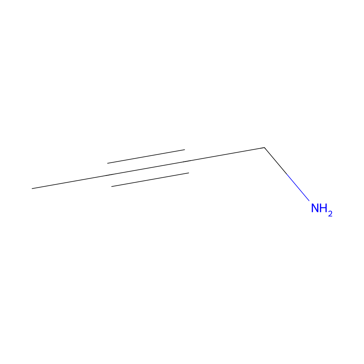 But-2-yn-1-amine molecular structure, CAS 41282-40-0