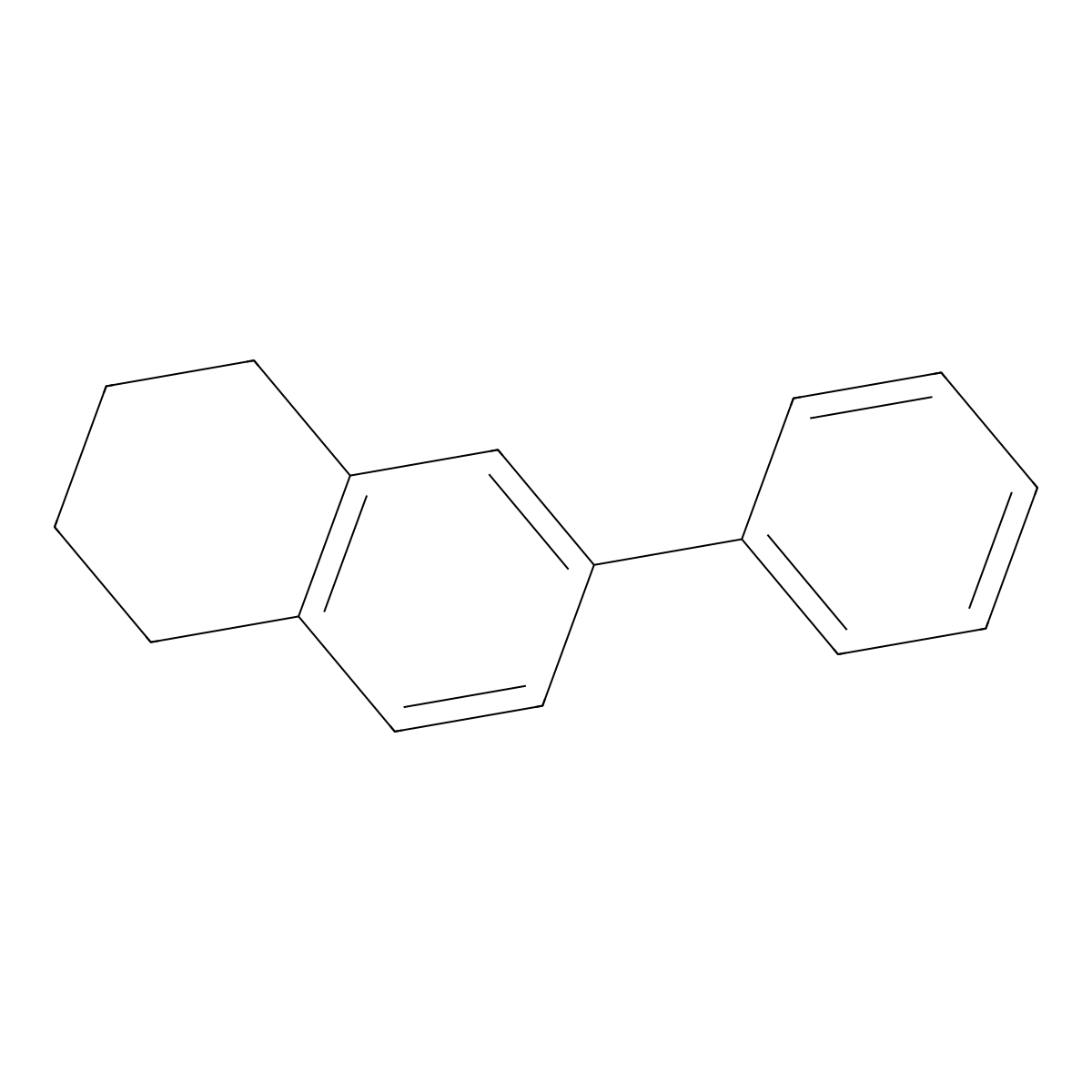 6-Phenyl-1,2,3,4-tetrahydronaphthalene molecular structure, CAS 41284-88-2