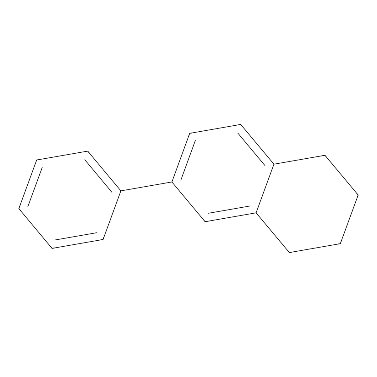 6-Phenyl-1,2,3,4-tetrahydronaphthalene molecular structure, CAS 41284-88-2