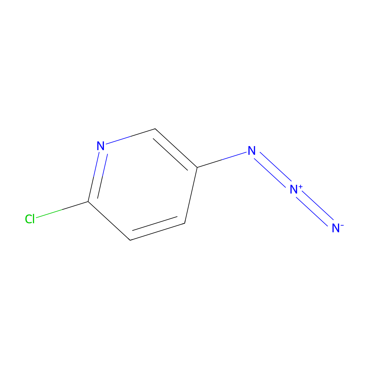 5-Azido-2-chloropyridine molecular structure, CAS 41288-92-0