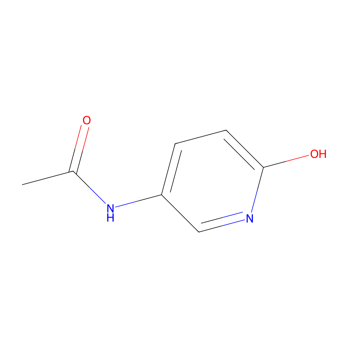 N-(6-Hydroxypyridin-3-yl)acetamide molecular structure, CAS 41292-43-7