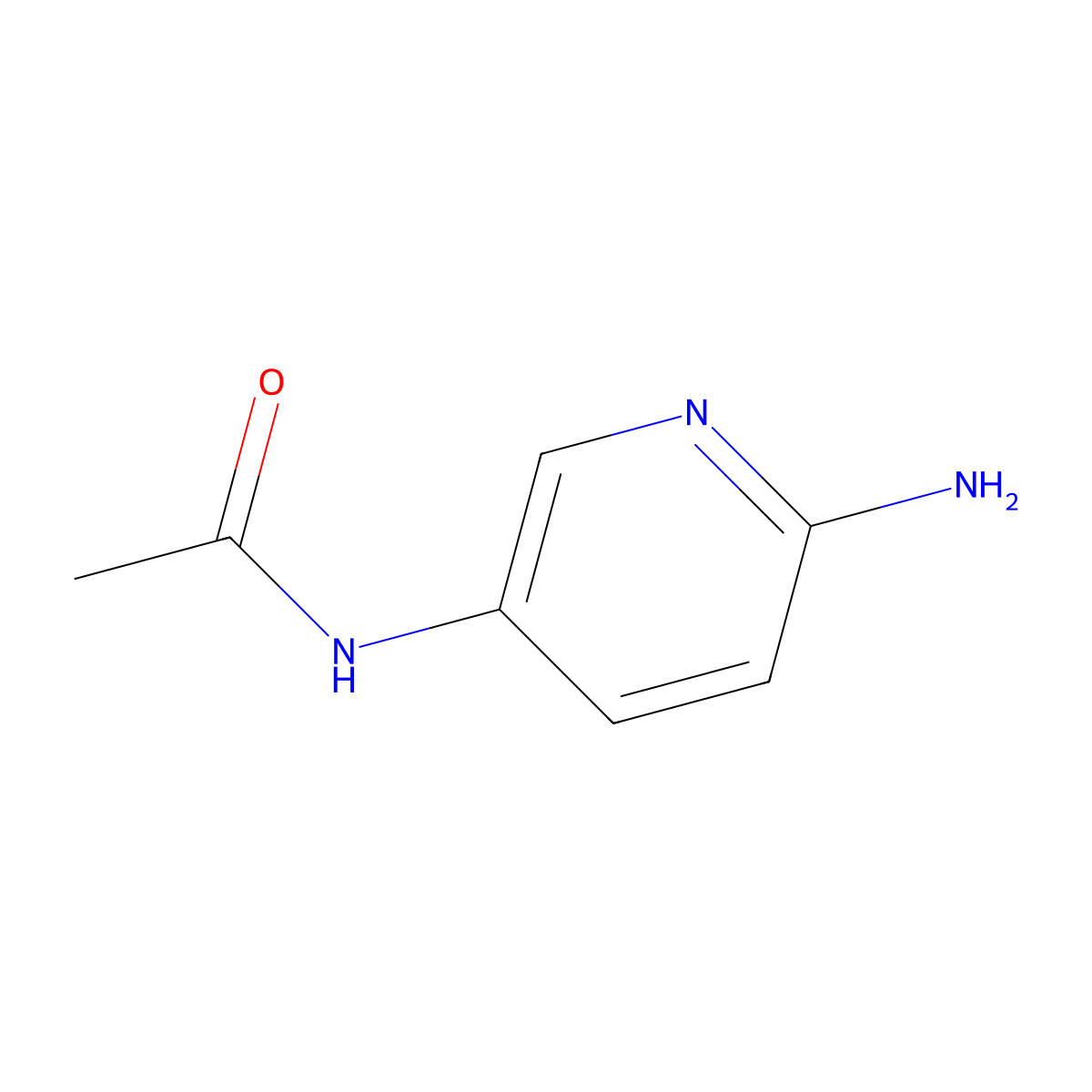 N-(6-aminopyridin-3-yl)acetamide molecular structure, CAS 41292-44-8