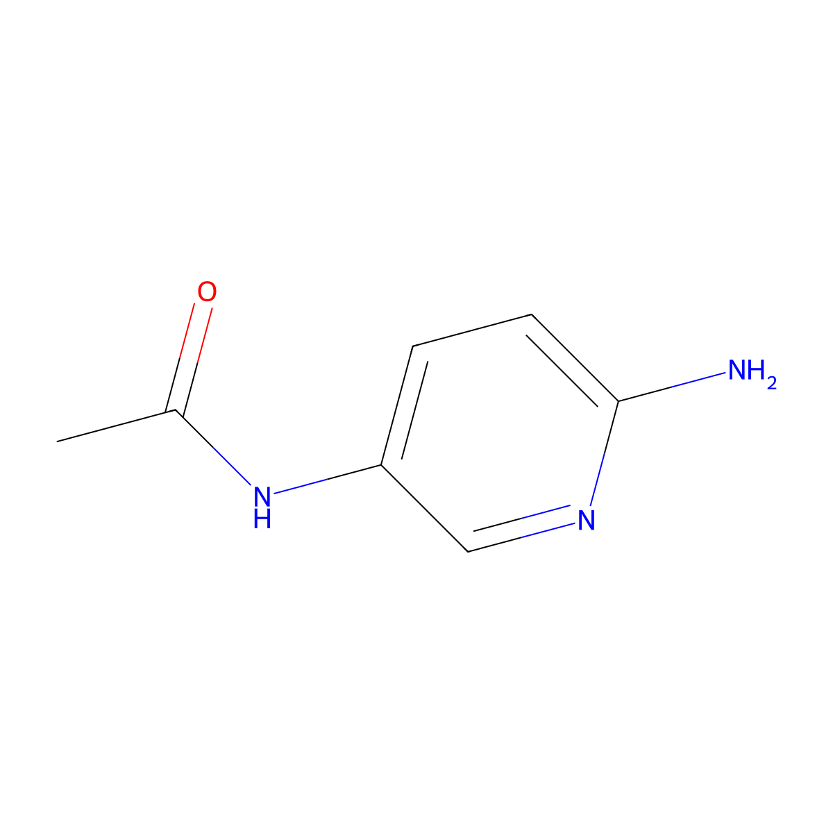 N-(6-aminopyridin-3-yl)acetamide molecular structure, CAS 41292-44-8