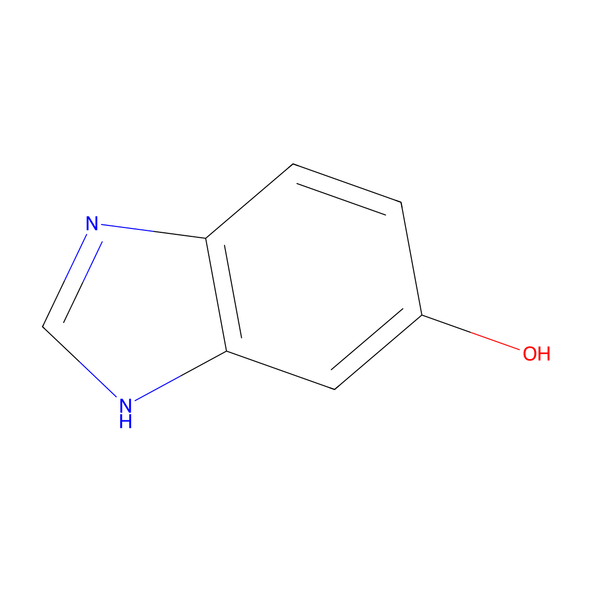 5-Hydroxybenzimidazole molecular structure, CAS 41292-65-3
