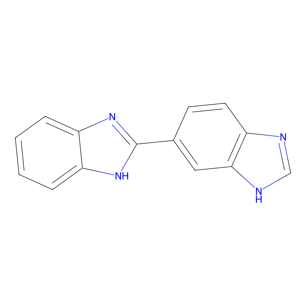 2-(3H-benzimidazol-5-yl)-1H-benzimidazole molecular structure, CAS 41292-72-2