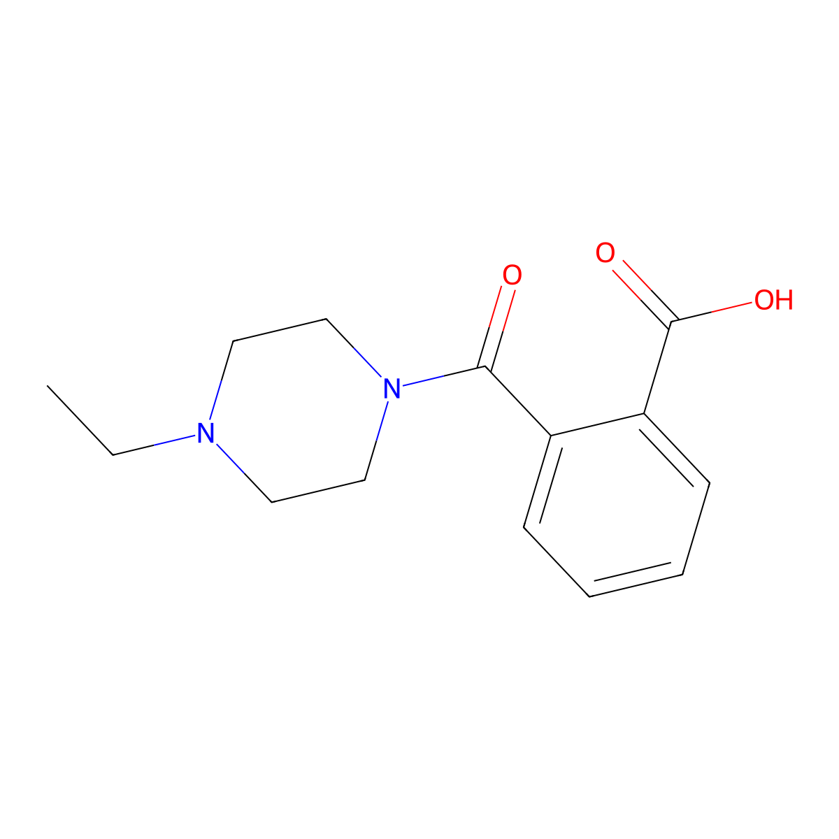 2-(4-Ethyl-piperazine-1-carbonyl)-benzoic acid molecular structure, CAS 412921-53-0