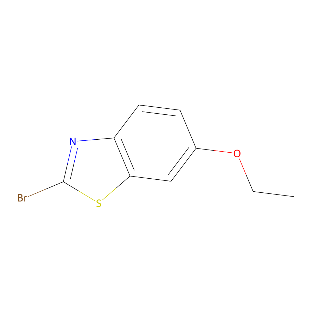 2-Bromo-6-ethoxybenzo[d]thiazole molecular structure, CAS 412923-38-7