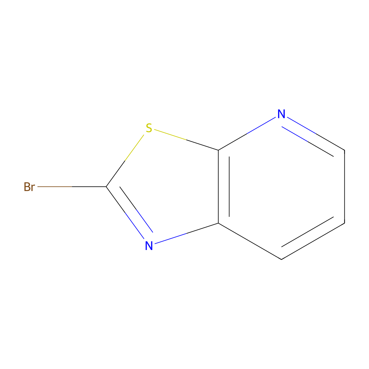 2-Bromo-[1,3]thiazolo[5,4-b]pyridine molecular structure, CAS 412923-40-1