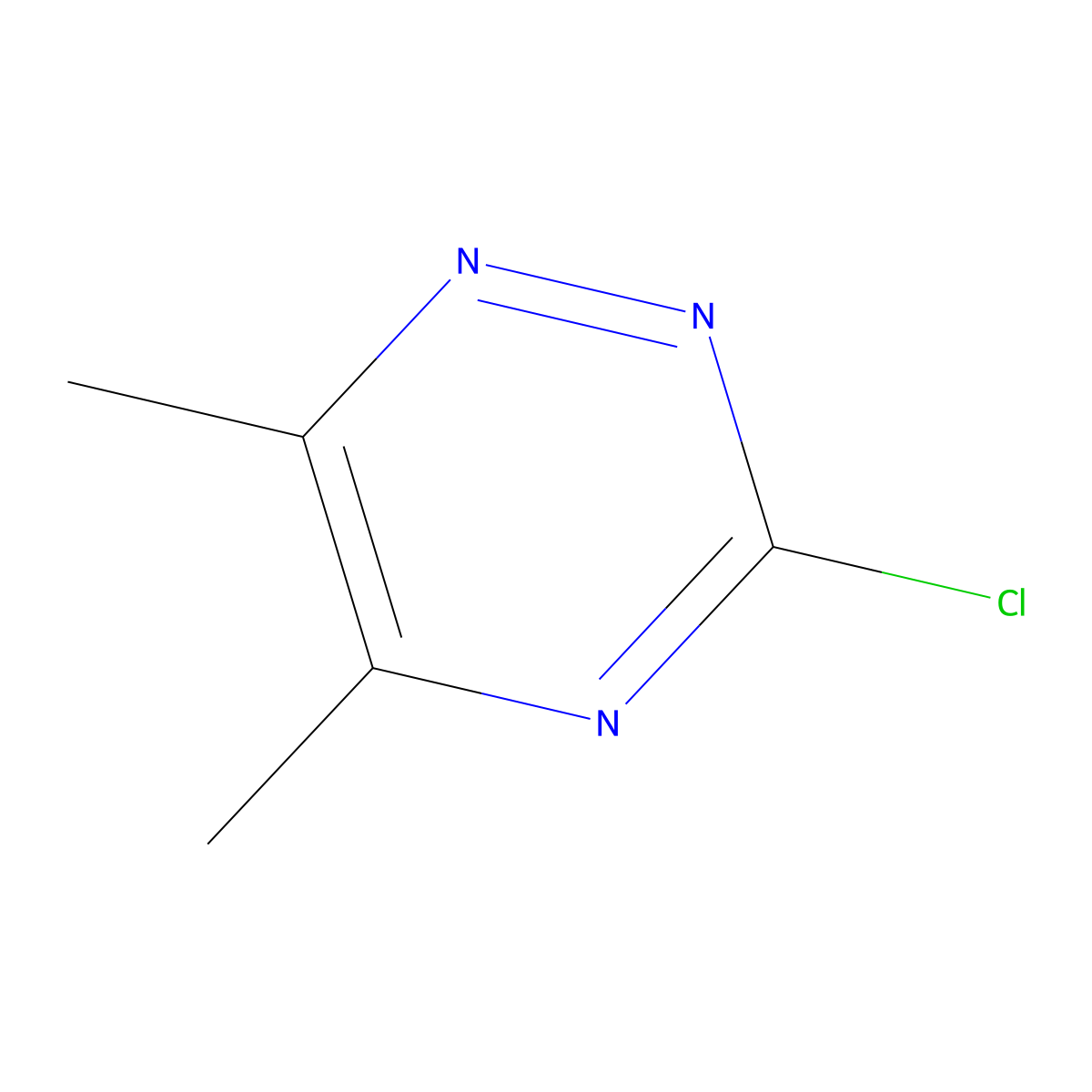 3-Chloro-5,6-dimethyl-1,2,4-triazine molecular structure, CAS 412923-53-6