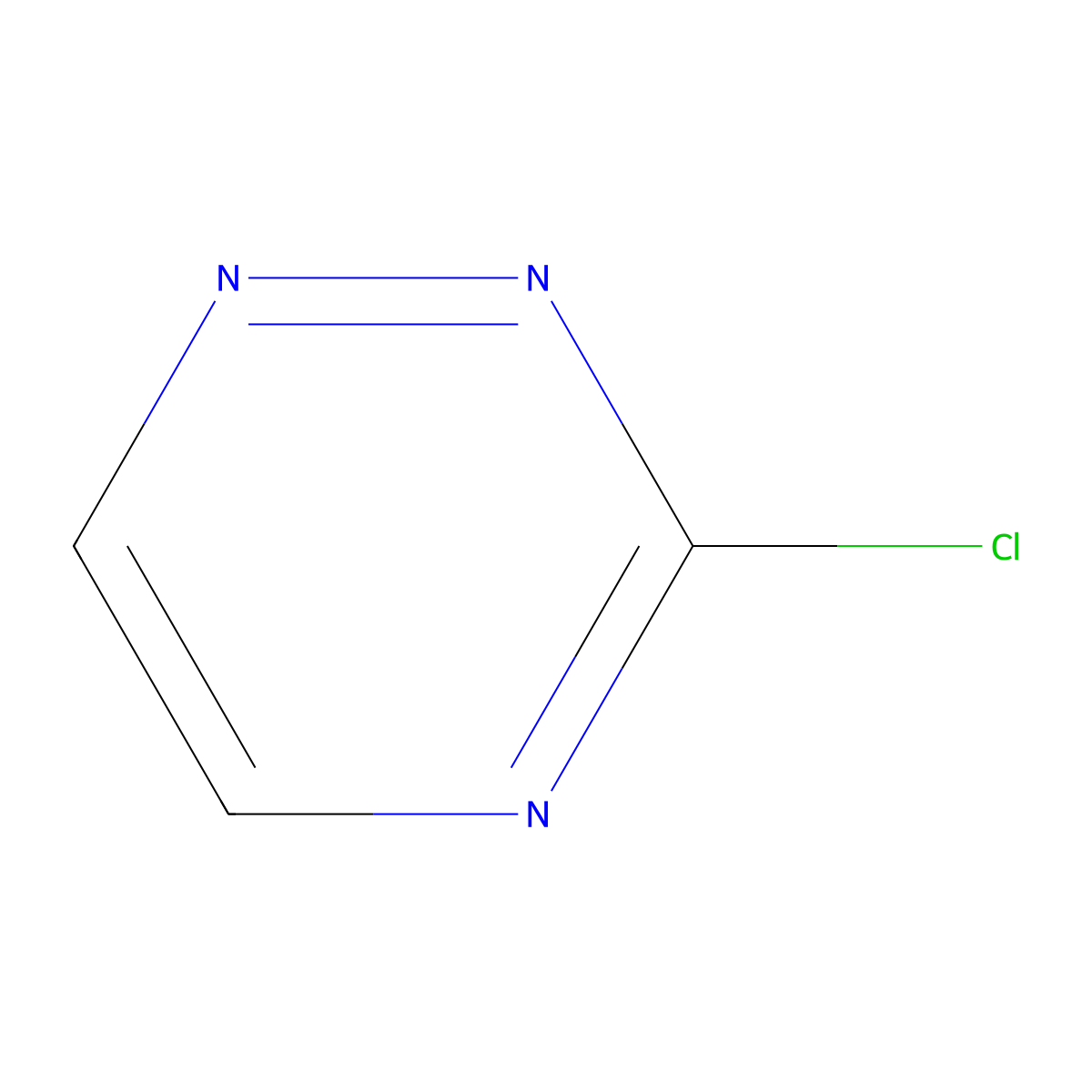 3-Chloro-1,2,4-triazine molecular structure, CAS 412923-54-7