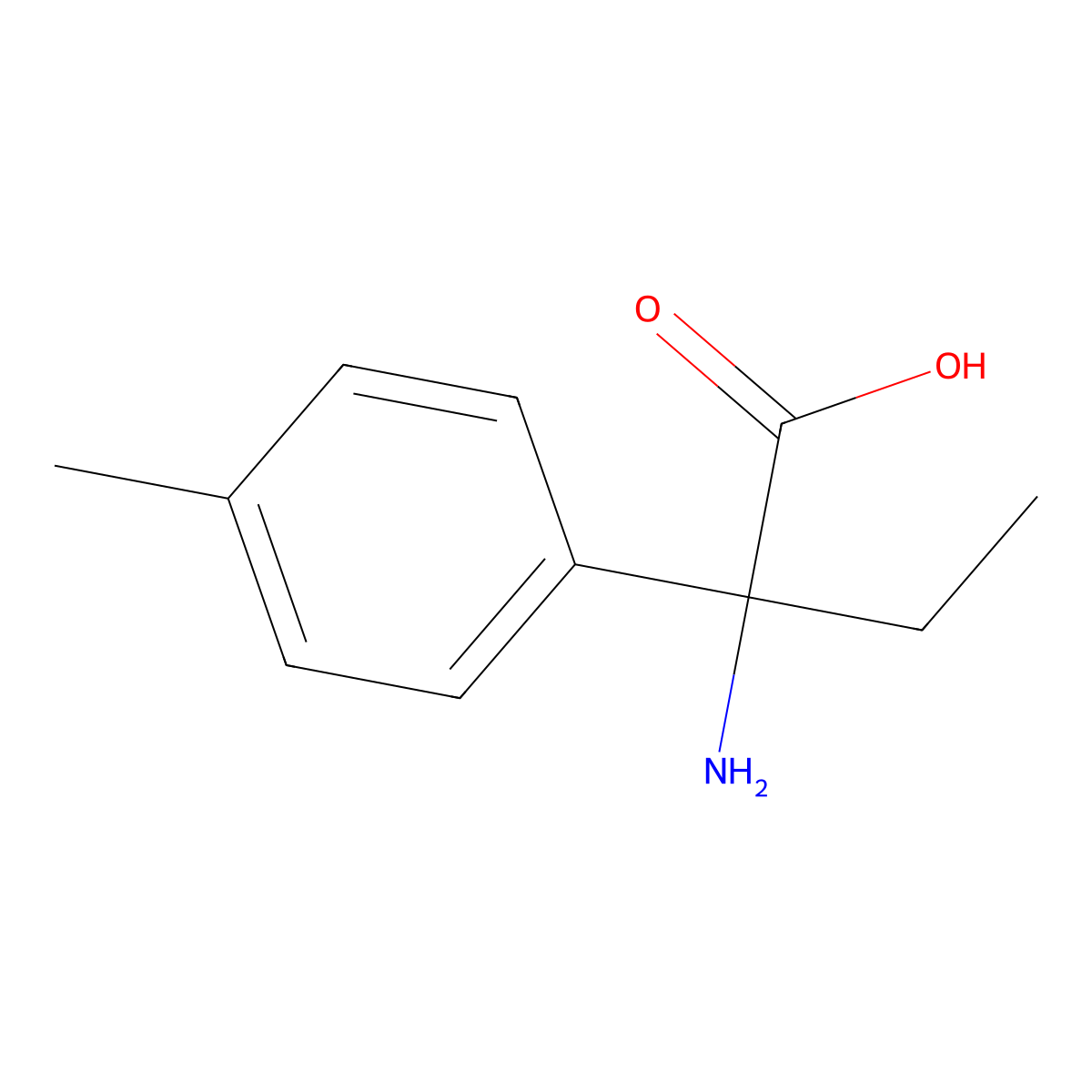 2-amino-2-(4-methylphenyl)butanoic Acid molecular structure, CAS 412924-76-6