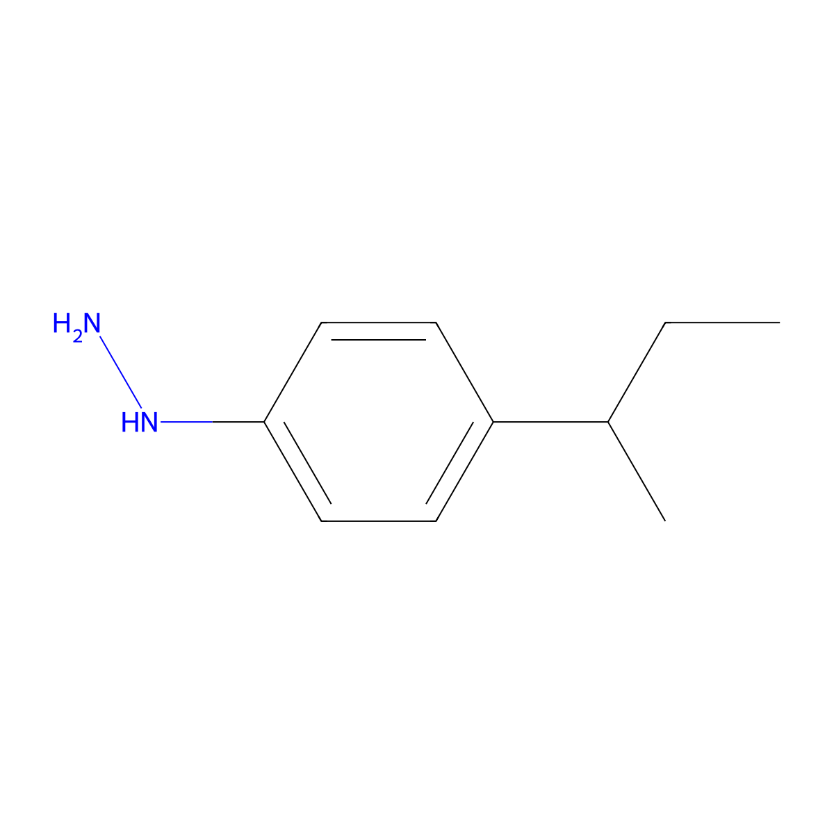 [4-(Butan-2-yl)phenyl]hydrazine molecular structure, CAS 412925-60-1