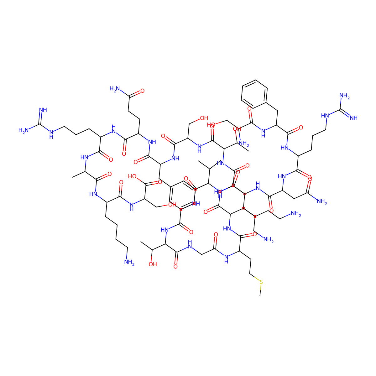Neuropeptide S molecular structure, CAS 412938-67-1