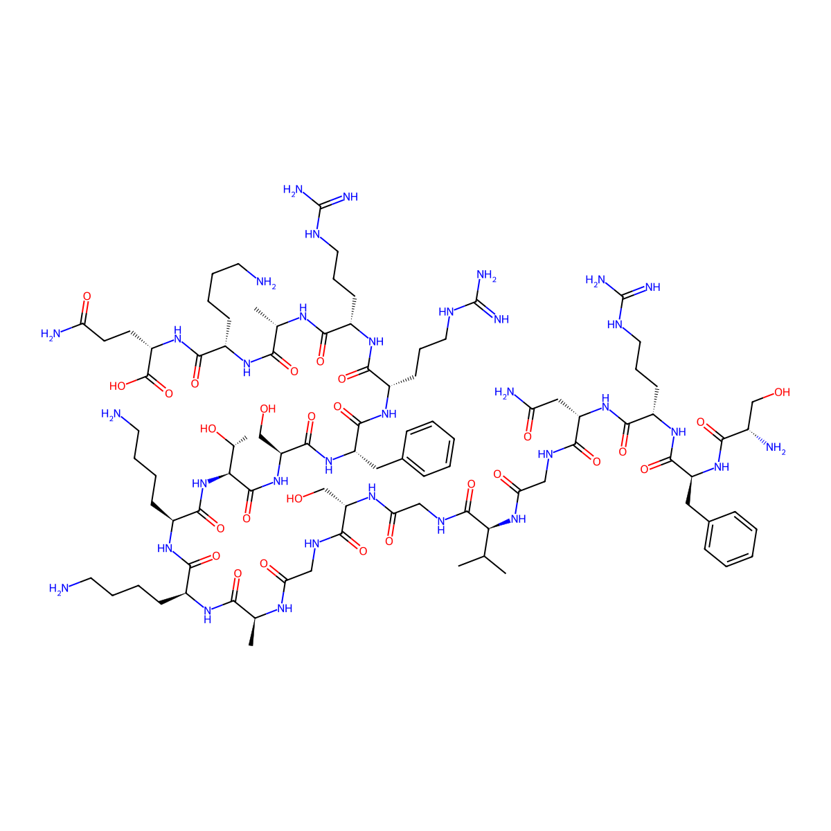 Neuropeptide S (Mouse) molecular structure, CAS 412938-74-0