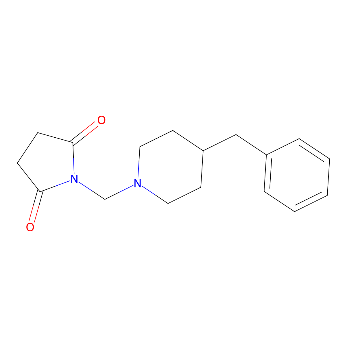 1-[(4-Benzylpiperidin-1-yl)methyl]pyrrolidine-2,5-dione molecular structure, CAS 412940-91-1
