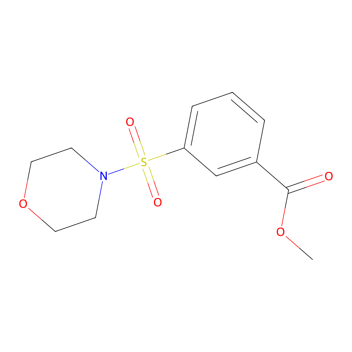 Methyl 3-(morpholinosulfonyl)benzoate molecular structure, CAS 412940-98-8